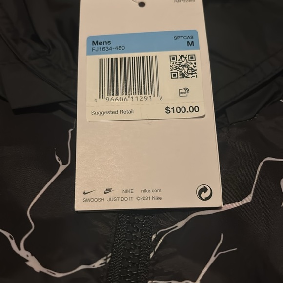 Nike Sportswear Electric Anorak Mesh Lined Half Zip Jacket - Picture 6 of 9